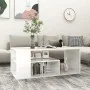 Couchtisch aus Sperrholz glänzend weiß 100x50x40 cm von vidaXL, Couchtisch - Ref: Foro24-806927, Preis: 62,01 €, Rabatt: %