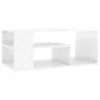 Couchtisch aus Sperrholz glänzend weiß 100x50x40 cm von vidaXL, Couchtisch - Ref: Foro24-806927, Preis: 62,01 €, Rabatt: %