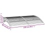 Schwarzes Polycarbonat-Türvordach 150x80 cm von vidaXL, Markisen - Ref: Foro24-153582, Preis: 70,65 €, Rabatt: %