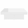 Couchtisch aus glänzend weißem Sperrholz, 90 x 90 x 28 cm von vidaXL, Couchtisch - Ref: Foro24-806918, Preis: 90,01 €, Rabatt: %