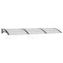 Marquesina de puerta policarbonato negro 300x100 cm by vidaXL, Awnings - Ref: Foro24-153569, Price: 96,00 €, Discount: %
