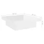 Couchtisch aus glänzend weißem Sperrholz, 90 x 90 x 28 cm von vidaXL, Couchtisch - Ref: Foro24-806918, Preis: 88,96 €, Rabatt: %