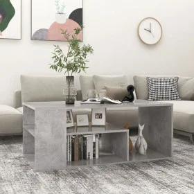 Mesa de centro madera de ingeniería gris hormigón 100x50x40 cm de vidaXL, Mesas de centro - Ref: Foro24-806925, Precio: 60,60...