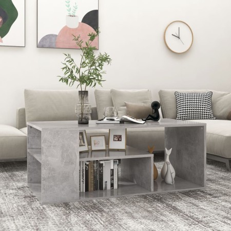 Engineered wood gray concrete coffee table 100x50x40 cm by vidaXL, Coffee table - Ref: Foro24-806925, Price: 62,47 €, Discoun...