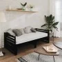 Removable sofa bed solid black pine wood 2x(90x200) cm by vidaXL, Beds and slatted bases - Ref: Foro24-806969, Price: 209,80 ...