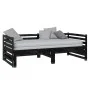 Removable sofa bed solid black pine wood 2x(90x200) cm by vidaXL, Beds and slatted bases - Ref: Foro24-806969, Price: 209,80 ...