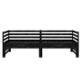 Removable sofa bed solid black pine wood 2x(90x200) cm by vidaXL, Beds and slatted bases - Ref: Foro24-806969, Price: 212,50 ...