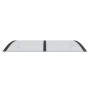 Marquesina de puerta policarbonato negro 150x100 cm de vidaXL, Toldos - Ref: Foro24-153567, Precio: 73,81 €, Descuento: %