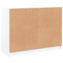 Aparador madera de ingeniería blanco 102x37x75,5 cm