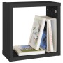 Cube Wandregal 2 Stück schwarz 30x15x30 cm von vidaXL, Regale und Regale - Ref: Foro24-807001, Preis: 23,87 €, Rabatt: %