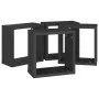Cube wall shelf 4 pcs black 30x15x30 cm by vidaXL, Shelves and shelves - Ref: Foro24-807002, Price: 39,80 €, Discount: %