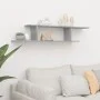 Concrete gray plywood TV wall shelf 125x18x23 cm by vidaXL, Shelves and shelves - Ref: Foro24-806993, Price: 27,25 €, Discoun...