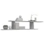 TV-Wandregal aus betongrauem Sperrholz, 125 x 18 x 23 cm von vidaXL, Regale und Regale - Ref: Foro24-806993, Preis: 26,86 €, ...