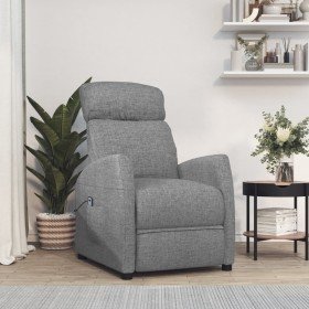 Sillón elevable tela gris claro Sillón elevable tela gris claro