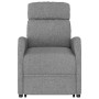 Sillón elevable tela gris claro