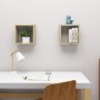 Wall cube shelves 2 units Sonoma oak 30x15x30 cm by vidaXL, Shelves and shelves - Ref: Foro24-807007, Price: 22,08 €, Discoun...