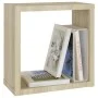 Wall cube shelves 2 units Sonoma oak 30x15x30 cm by vidaXL, Shelves and shelves - Ref: Foro24-807007, Price: 22,92 €, Discoun...