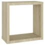 Wall cube shelves 2 units Sonoma oak 30x15x30 cm by vidaXL, Shelves and shelves - Ref: Foro24-807007, Price: 22,92 €, Discoun...