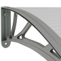 Graues Polycarbonat-Türvordach 300 x 80 cm von vidaXL, Markisen - Ref: Foro24-153581, Preis: 84,87 €, Rabatt: %