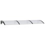 Marquesina puerta policarbonato negro y transparente 300x80 cm de vidaXL, Toldos - Ref: Foro24-153578, Precio: 78,80 €, Descu...