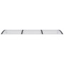 Türvordach aus schwarzem und transparentem Polycarbonat, 300 x 80 cm von vidaXL, Markisen - Ref: Foro24-153578, Preis: 78,80 ...