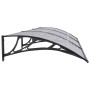 Türvordach aus schwarzem und transparentem Polycarbonat, 300 x 80 cm von vidaXL, Markisen - Ref: Foro24-153578, Preis: 78,80 ...