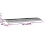 Türvordach aus schwarzem und transparentem Polycarbonat, 300 x 80 cm von vidaXL, Markisen - Ref: Foro24-153578, Preis: 78,80 ...