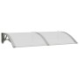 Marquesina de puerta policarbonato gris 150x75 cm de vidaXL, Toldos - Ref: Foro24-153579, Precio: 78,50 €, Descuento: %