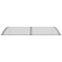 Marquesina de puerta policarbonato gris 150x75 cm de vidaXL, Toldos - Ref: Foro24-153579, Precio: 78,50 €, Descuento: %