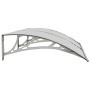 Marquesina de puerta policarbonato gris 150x75 cm de vidaXL, Toldos - Ref: Foro24-153579, Precio: 78,50 €, Descuento: %