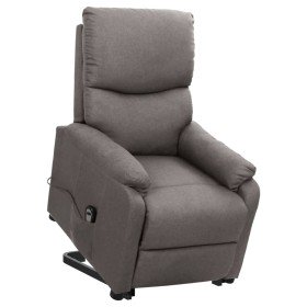 Sillón elevable tela gris claro en Sillones | Comprar online en Foro24