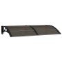 Black and transparent polycarbonate door canopy 150x80 cm by vidaXL, Awnings - Ref: Foro24-153576, Price: 66,48 €, Discount: %