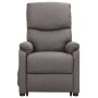 Sillón elevable tela gris claro