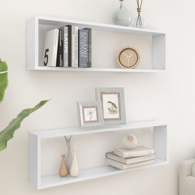 Wandwürfelregal 2 Stück Sperrholz 100x15x30 cm von vidaXL, Regale und Regale - Ref: Foro24-807079, Preis: 40,91 €, Rabatt: %