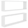 Wall cube shelf 2 units plywood 100x15x30 cm by vidaXL, Shelves and shelves - Ref: Foro24-807079, Price: 39,41 €, Discount: %