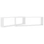 Wall cube shelf 2 units plywood 100x15x30 cm by vidaXL, Shelves and shelves - Ref: Foro24-807079, Price: 39,41 €, Discount: %