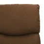 Sillón elevable tela marrón