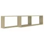 Würfelwandregale 2 Einheiten Sonoma-Eichensperrholz 100x15x30cm von vidaXL, Regale und Regale - Ref: Foro24-807088, Preis: 37...