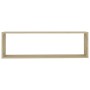Cube wall shelves 2 units Sonoma oak plywood 100x15x30cm by vidaXL, Shelves and shelves - Ref: Foro24-807088, Price: 36,75 €,...