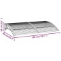 Türvordach aus schwarzem und transparentem Polycarbonat, 150 x 80 cm von vidaXL, Markisen - Ref: Foro24-153576, Preis: 66,48 ...