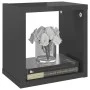Cube wall shelves 6 units glossy gray 22x15x22 cm by vidaXL, Shelves and shelves - Ref: Foro24-807078, Price: 35,26 €, Discou...