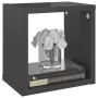 Würfelwandregale 6 Einheiten glänzend grau 22x15x22 cm von vidaXL, Regale und Regale - Ref: Foro24-807078, Preis: 35,62 €, Ra...