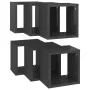 Cube wall shelves 6 units glossy gray 22x15x22 cm by vidaXL, Shelves and shelves - Ref: Foro24-807078, Price: 35,26 €, Discou...