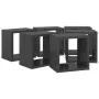 Cube wall shelves 6 units glossy gray 22x15x22 cm by vidaXL, Shelves and shelves - Ref: Foro24-807078, Price: 35,26 €, Discou...