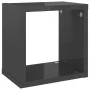 Cube wall shelves 6 units glossy gray 22x15x22 cm by vidaXL, Shelves and shelves - Ref: Foro24-807078, Price: 35,26 €, Discou...