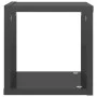 Cube wall shelves 6 units glossy gray 22x15x22 cm by vidaXL, Shelves and shelves - Ref: Foro24-807078, Price: 35,26 €, Discou...