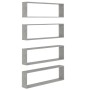 Cube Wandregal 4 Einheiten betongraues Sperrholz 100x15x30cm von vidaXL, Regale und Regale - Ref: Foro24-807092, Preis: 62,50...