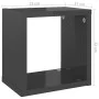 Cube wall shelves 6 units glossy gray 22x15x22 cm by vidaXL, Shelves and shelves - Ref: Foro24-807078, Price: 35,26 €, Discou...