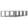 Cube Wandregal 4 Einheiten betongraues Sperrholz 100x15x30cm von vidaXL, Regale und Regale - Ref: Foro24-807092, Preis: 62,50...