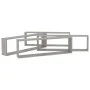 Estante cubo pared 4uds contrachapado gris hormigón 100x15x30cm de vidaXL, Estantes y estanterías - Ref: Foro24-807092, Preci...